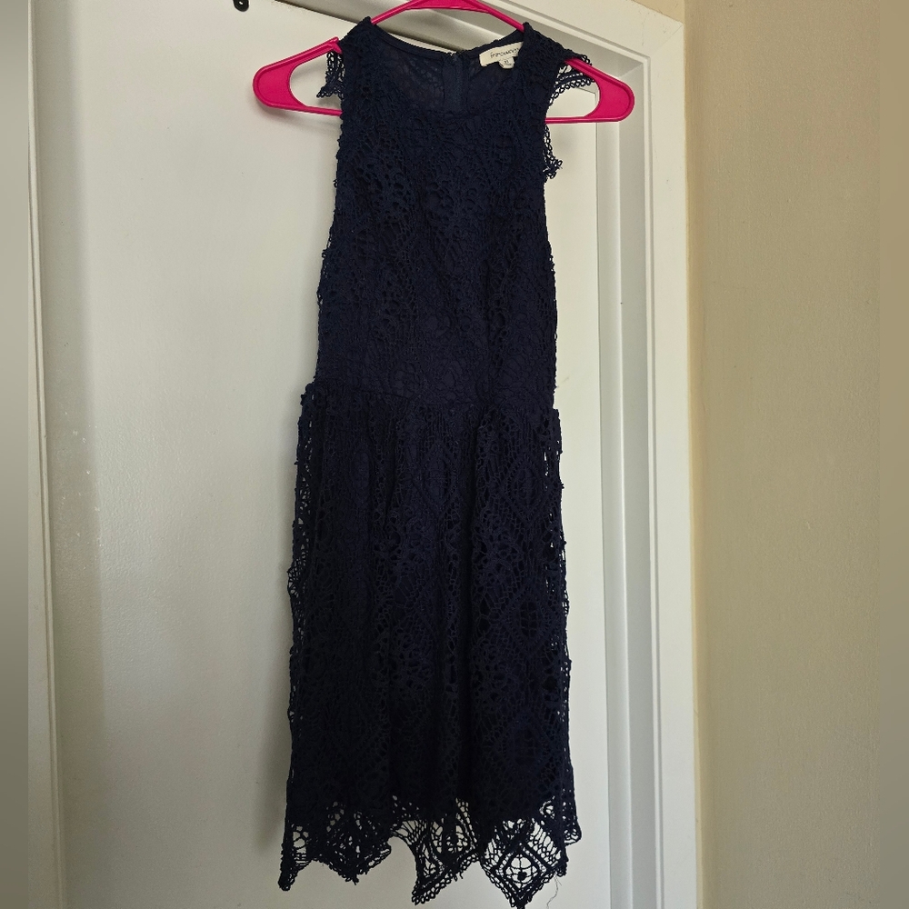 Francesca's Lora Lace Navy Blue
